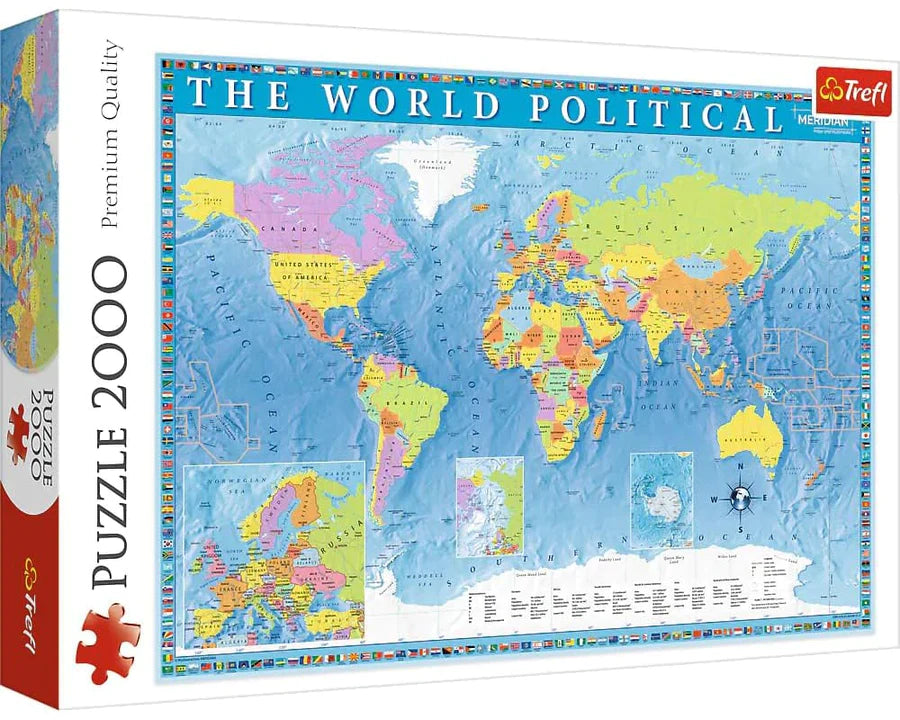 Mapa Político Rompecabezas 2000 Piezas Trefl Rompecabezasrc 9662