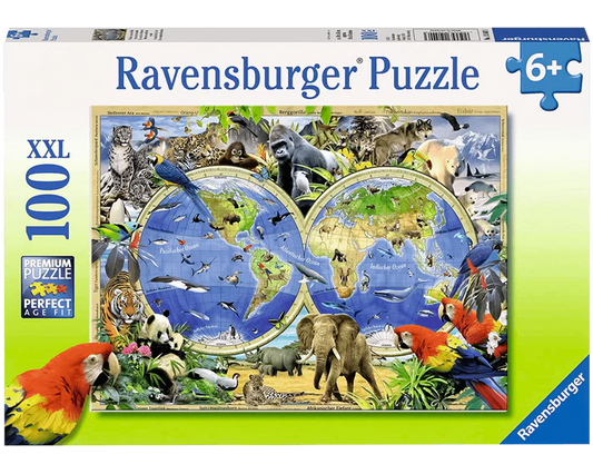 Animales de la Tierra: Rompecabezas 100 Piezas XXL Ravensburger