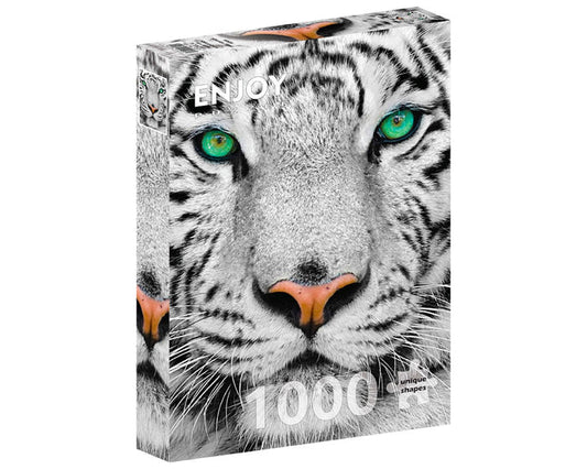 Tigre Blanco Siberiano: Rompecabezas 1000 Piezas Enjoy Puzzle