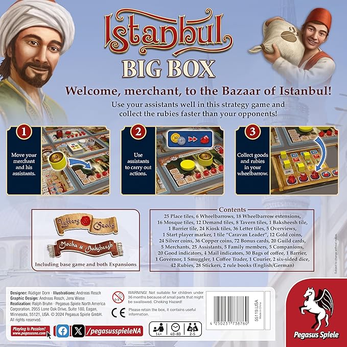 Istanbul Big Box: Juego de Mesa Pegasus