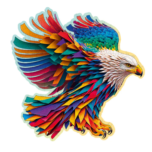 Águila Brillante: Rompecabezas 250 Piezas Wooden City