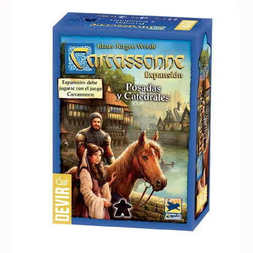 Carcassonne Expansión: Posadas y Catedrales - ESPAÑOL, Juego de Mesa, Devir