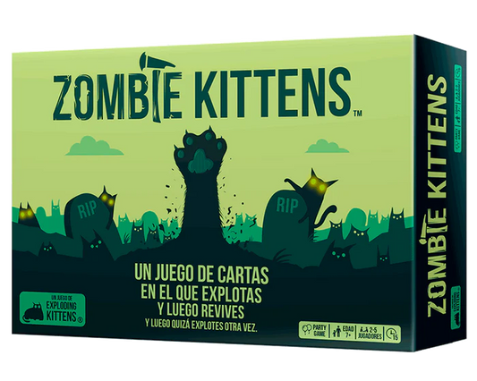 Zombie Kittens en español Juego de mesa Exploding Kittens