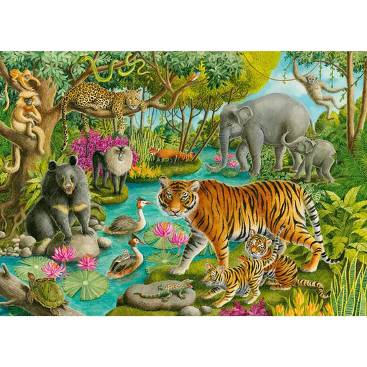 Animales de la India: Rompecabezas 60 Piezas Ravensburger