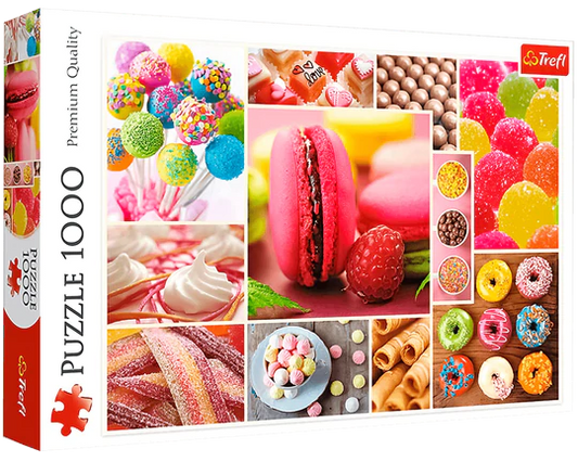 Collage de Postres: Rompecabezas 1000 Piezas Trefl