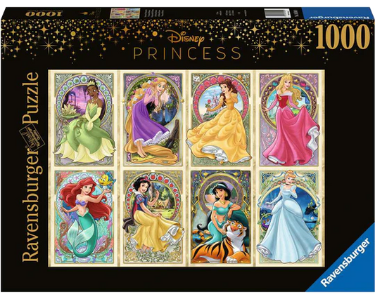 Princesas Disney Art Nouveau: Rompecabezas 1000 Piezas Ravensburger