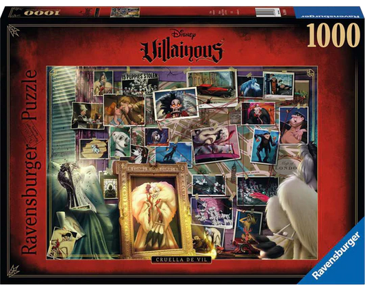 Disney Villanos: Cruella de Vil Rompecabezas de 1000 Piezas Ravensburger