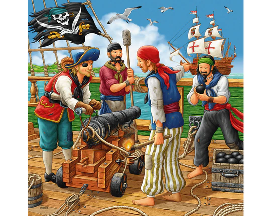 Piratas: 3 Rompecabezas 49 Piezas Ravensburger