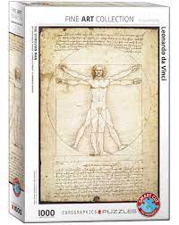 Leonardo Da Vinci: El Hombre: Rompecabezas 1000 Piezas Eurographics
